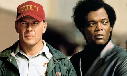 Bruce Willis and Samuel L Jackson in Unbreakable