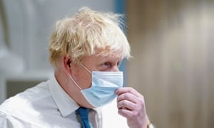 Photo by Gareth Fuller. Boris Johnson visits Maidstone hospital in Kent