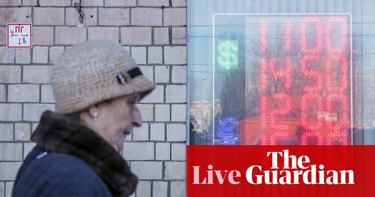 Russia threatens to pay external debt in roubles as sanctions bite; oil drops – business live