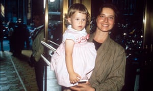 With her daughter, Elettra, in 1985