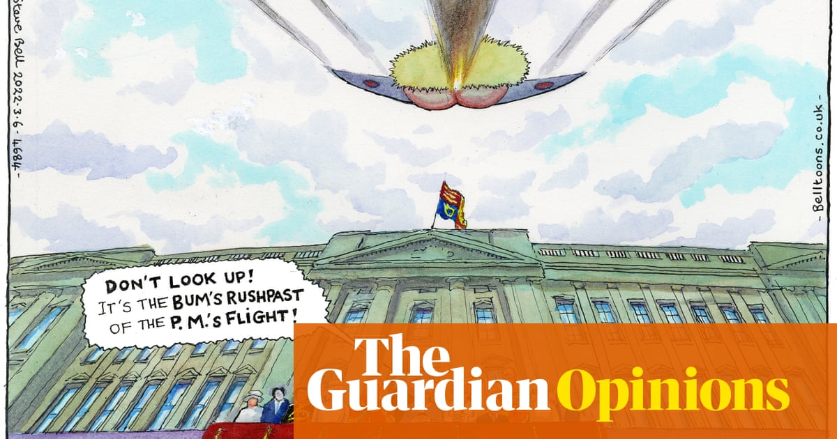 Steve Bell on the trooping of the colour and the Queen’s platinum