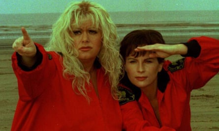 French and Saunders do Baywatch in 1996