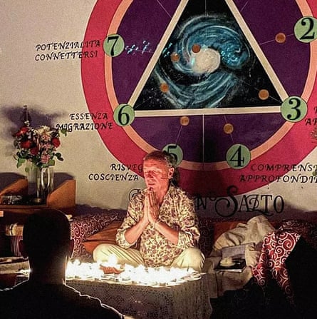 Alberto Varela of Inner Mastery during an ayahuasca ceremony.
