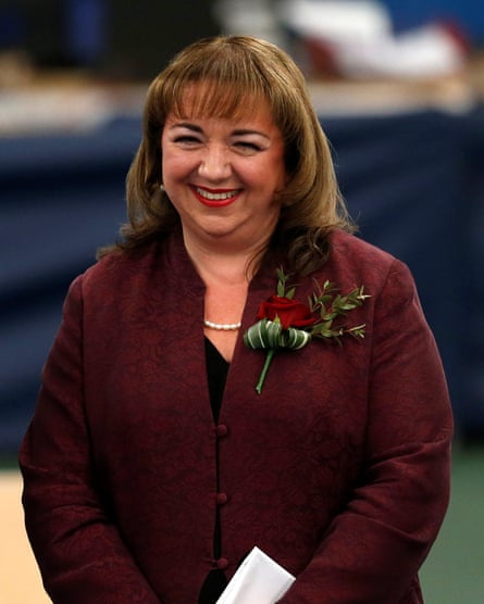 Sharon Hodgson smiling at an election count