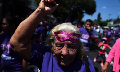 Hundreds of Salvadorian Women demonstrated in San Salvador to demand decriminalization of abortion in four cases, the cessation of acts of violence against women and the full respect of their rights, during the International Women’s Day.