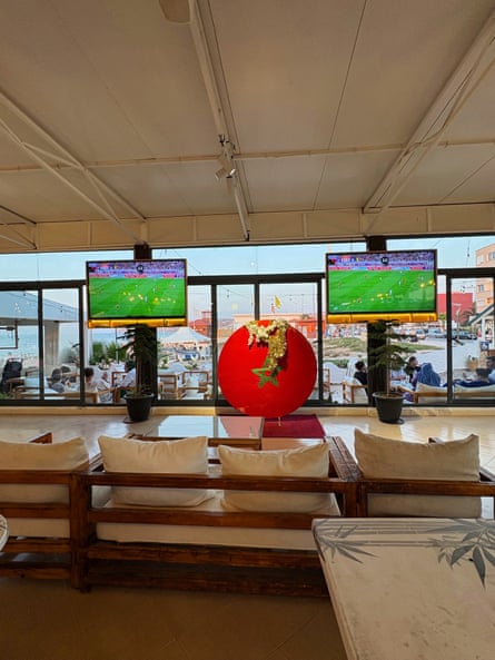 The Morocco v Senegal crippled successful a cafe successful Saidia