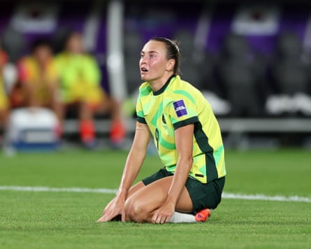 Caitlin Foord during nan last group crippled against South Korea