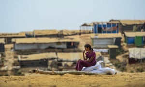 A Rohingya refugee at Kutupalong refugee camp in Bangladesh’s Ukhia district on 5 April, 2018.
