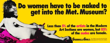 A 1989 artwork by anonymous female collective Guerrilla Girls