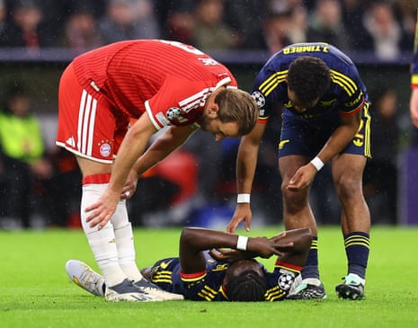 Saka injured