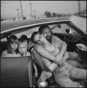 The Damm family in their car, Los Angeles, California, 1987