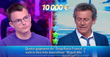 Appearing on Les 12Douze Coups de Midi with quiz master Jean-Luc Reichmann.