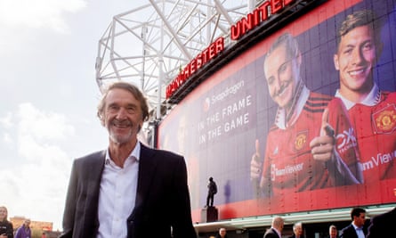 Jim Ratcliffe outside Old Trafford in March 2023