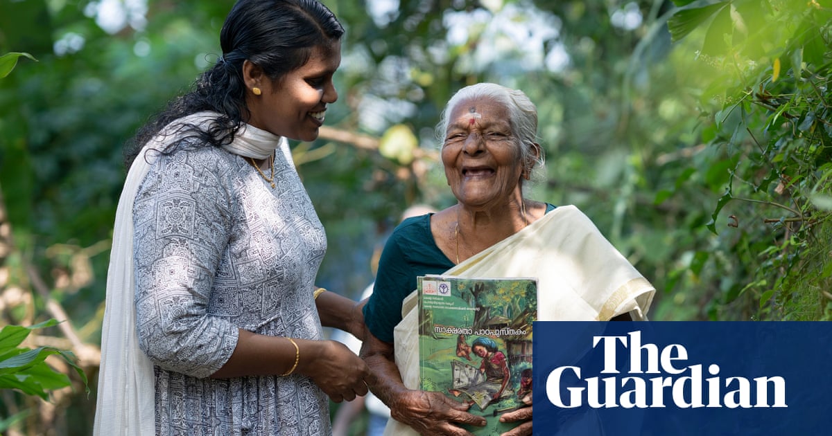 ‘I didn’t find the exam difficult’: Indian woman learns to read and write at 104 – video