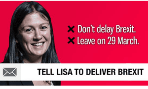 A pro-Brexit advert run by Britain’s Future targeted at Labour MP Lisa Nandy. 492.png?width=300&quality=85&auto=format