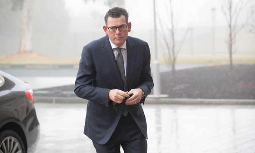 Daniel Andrews in Canberra this morning.