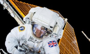 Tim Peake in a spacesuit