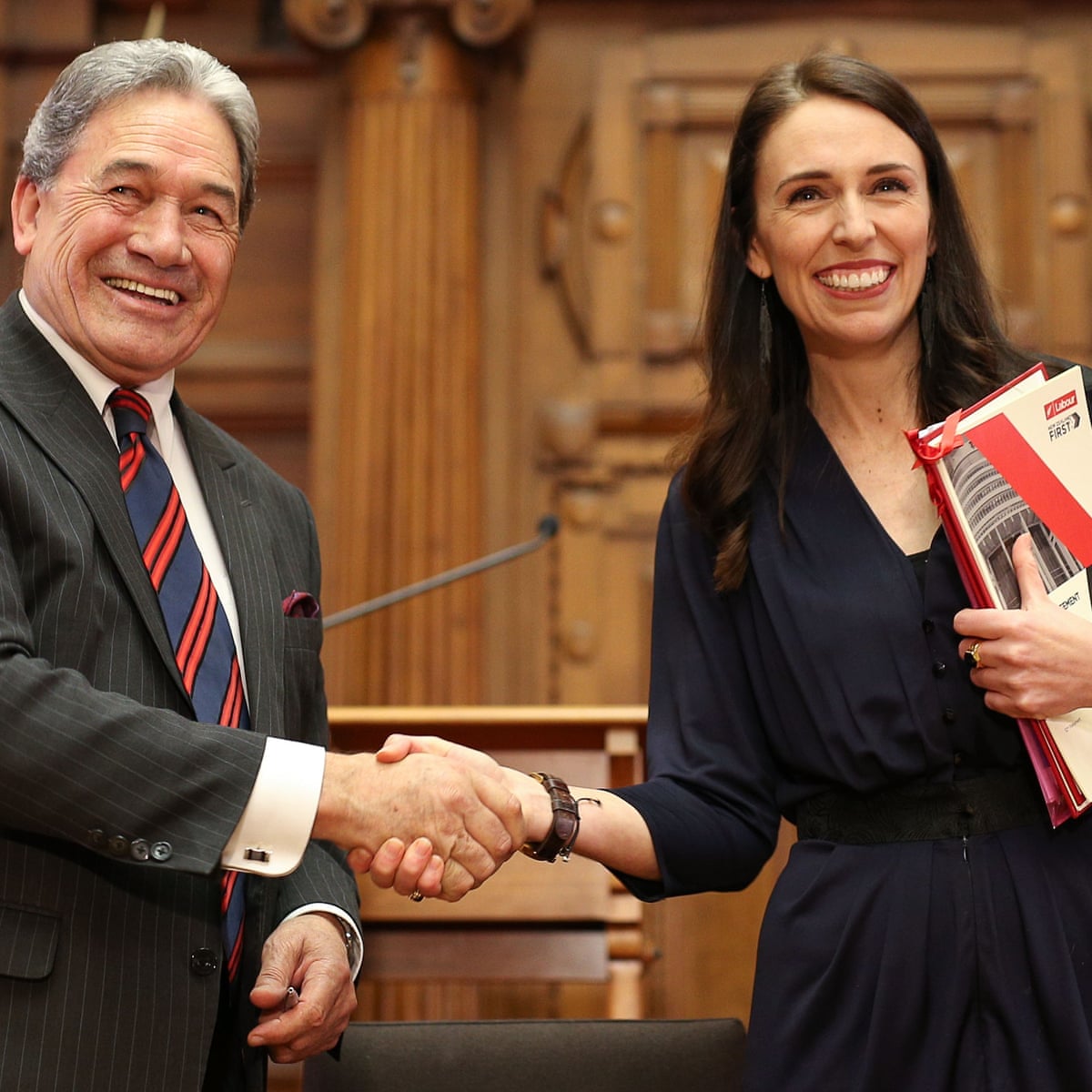New Zealand Labour Signs Coalition Deal And Makes Winston Peters Deputy Pm World News The Guardian