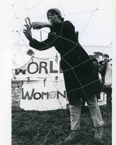 ‘We were bodies in the way too’ … Maggie Murray, Greenham Common Women’s Peace Camp, 1982