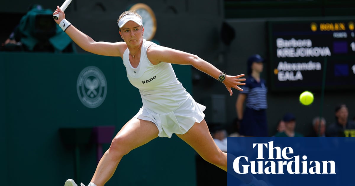 Krejcikova navigates tricky Wimbledon start to put supercomputers in their place