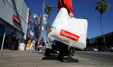 The Supreme store on Fairfax in Los Angeles. According to VF, Supreme currently generates more than $500m in annual revenues.