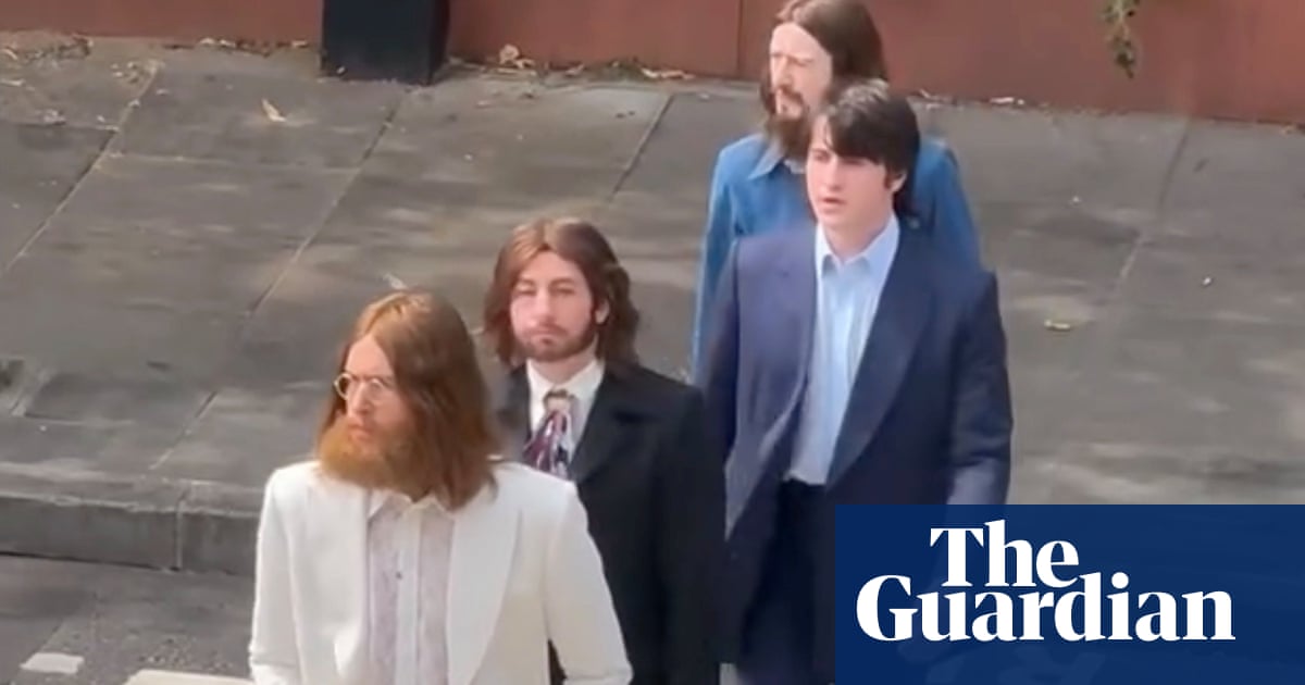 Beatles film recreates iconic Abbey Road album cover