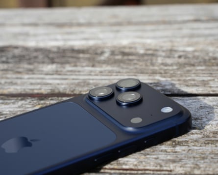 The camera plateau of the iPhone 17 Pro.