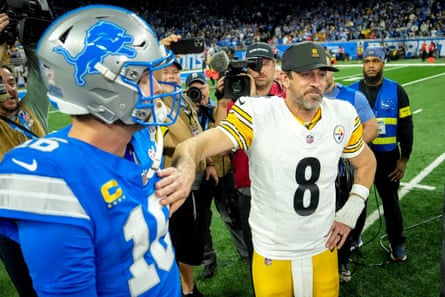 Aaron Rodgers has the Steelers on the rise. Detroit on the other hand …