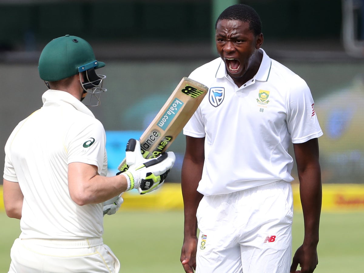 South Africa S Kagiso Rabada Rips Through Australia On Another Fiery Day South Africa Cricket Team The Guardian