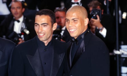 Djorkaeff and Ronaldo at the Cannes Festival in 1998.