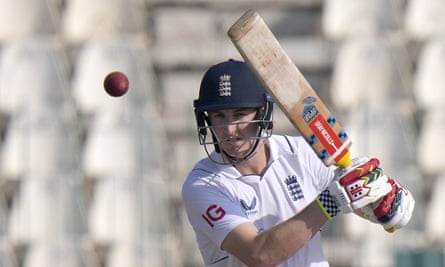 Harry Brook bats for England