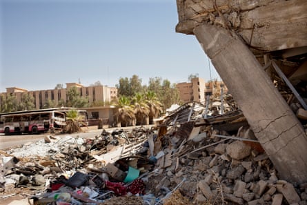 The ruins of Mosul University, Iraq