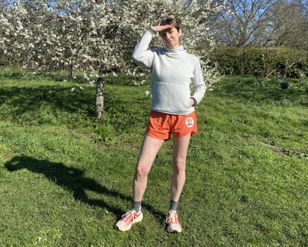 Ana Santi testing sustainable workout gear.