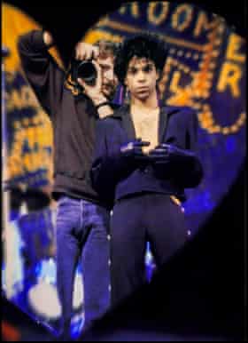 Jeff Katz at work with Prince.