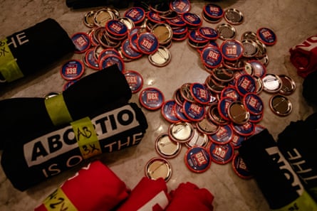 Merchandise at an election watch party