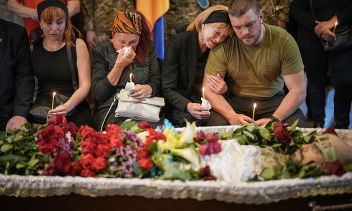 Funeral of Ukrainian soldier Eduardo Trepilchenko, who was killed on the Eastern front battling the Russian invasion.