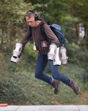 Log away ... Sam Wollaston takes off at Goodwood.