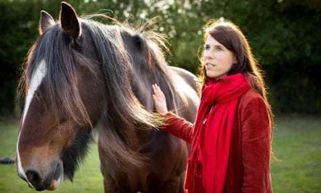 Talking to the animals: Eva Meijer with Fagan at Faith animal rescue centre in Norfolk.