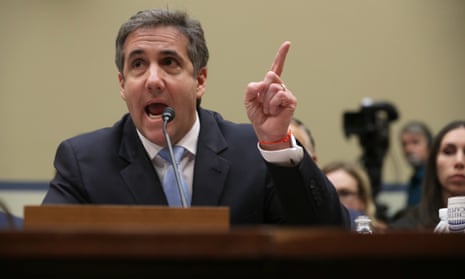 Michael Cohen testifies before the House oversight committee on 27 February 2019.