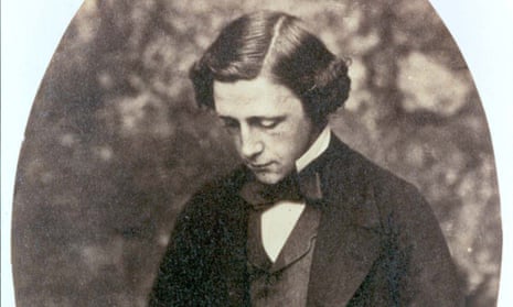 A photograph from Alice Liddell's scrapbook shows the author, Lewis Carroll, in the mid 1870s. Liddell inspired his famous children's story "Alice's Adventures in Wonderland". EPA PHOTO SOTHEBY'S