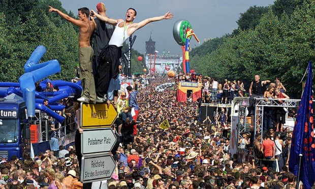 The 2001 love Parade in Berlin