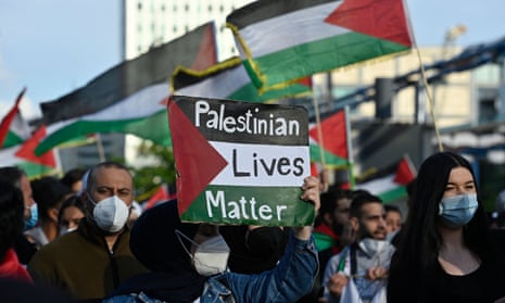 A pro-Palestinian demonstration in Berlin, Germany, 19 May.