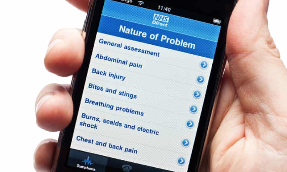 NHS Direct advice app