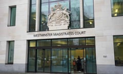 Entrance to Westminster magistrates court
