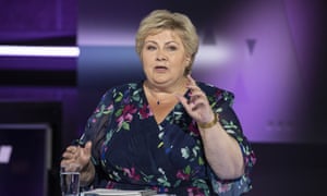 Norwegian Prime Minister and Conservative Party leader Erna Solberg.
