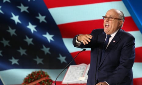 Rudy Giuliani speaks at the National Council of Resistance of Iran event in Paris.