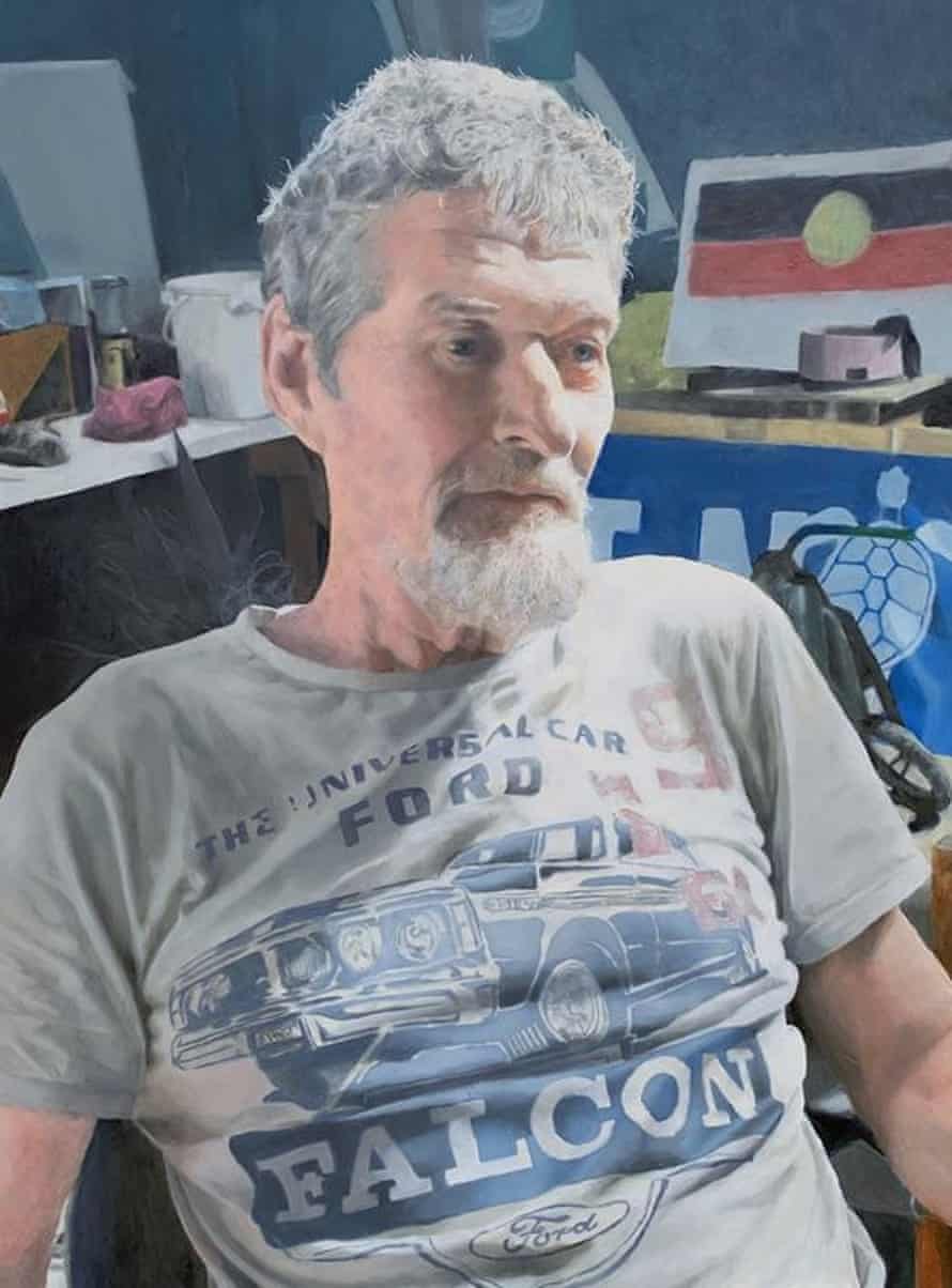Portrait of Chris Hooper by oil painter Huon Kane