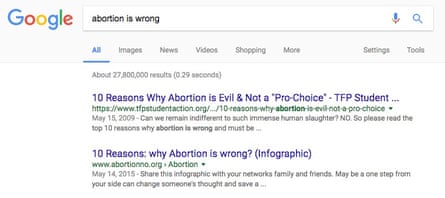 Google abortion