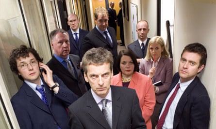 The Thick of It, starring Peter Capaldi, centre, as Malcolm Tucker … the essence of post truth.