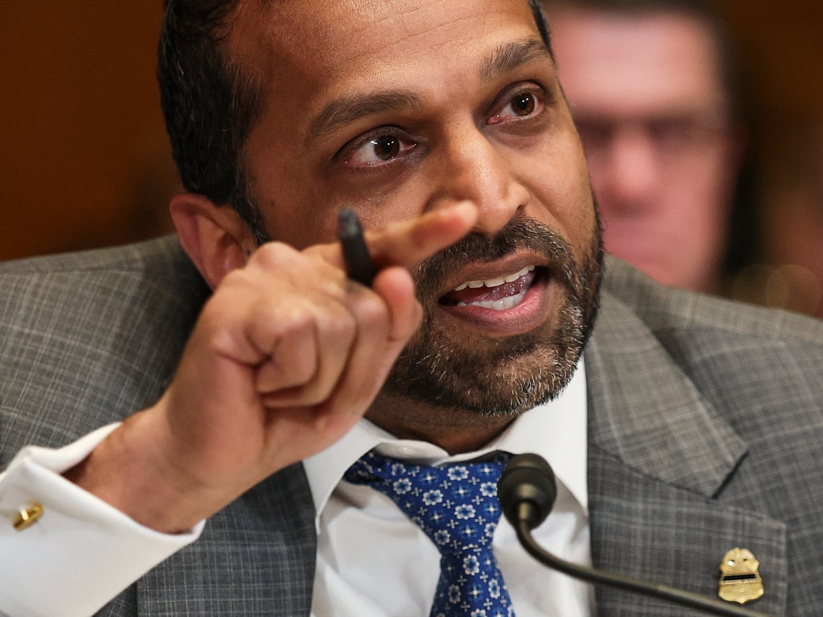 Kash Patel dismisses excessive drinking claims as 'total farce' in Senate hearing | Trump administration | The Guardian